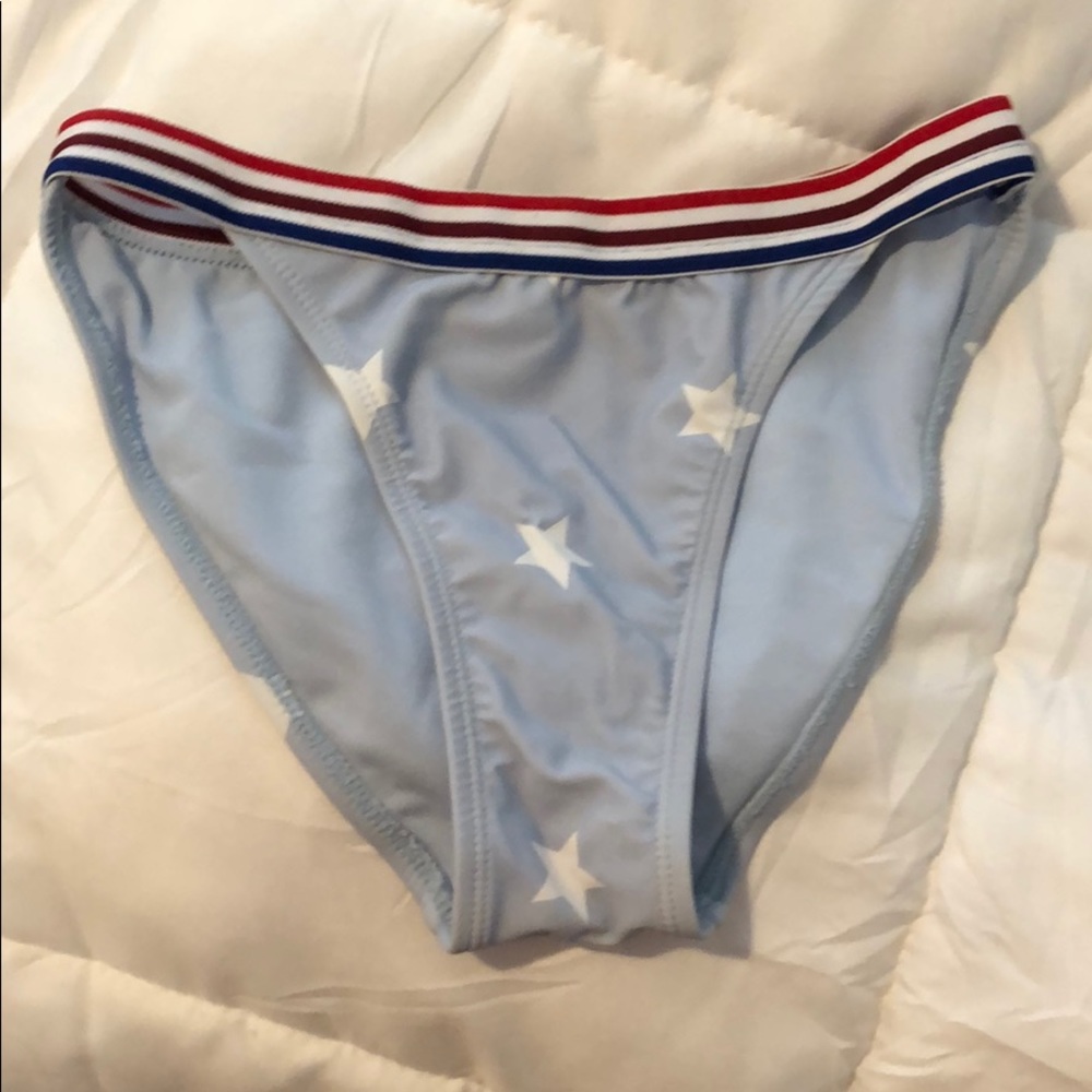 Red white and blue bikini bottoms